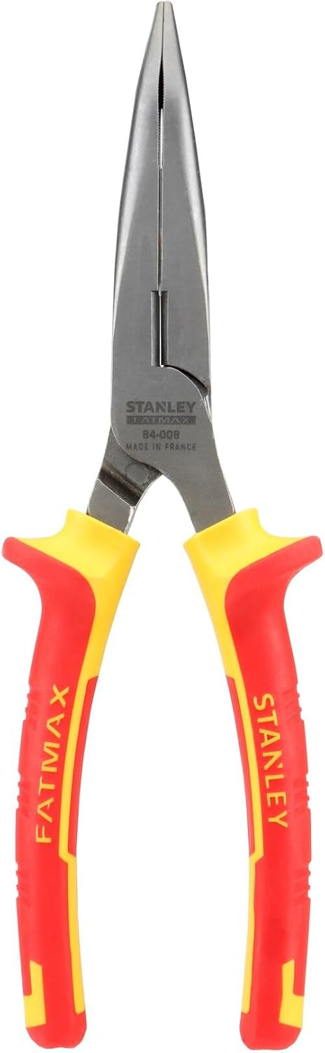 STANLEY VDE LONG NOSE PLIERS 8"" 200MM