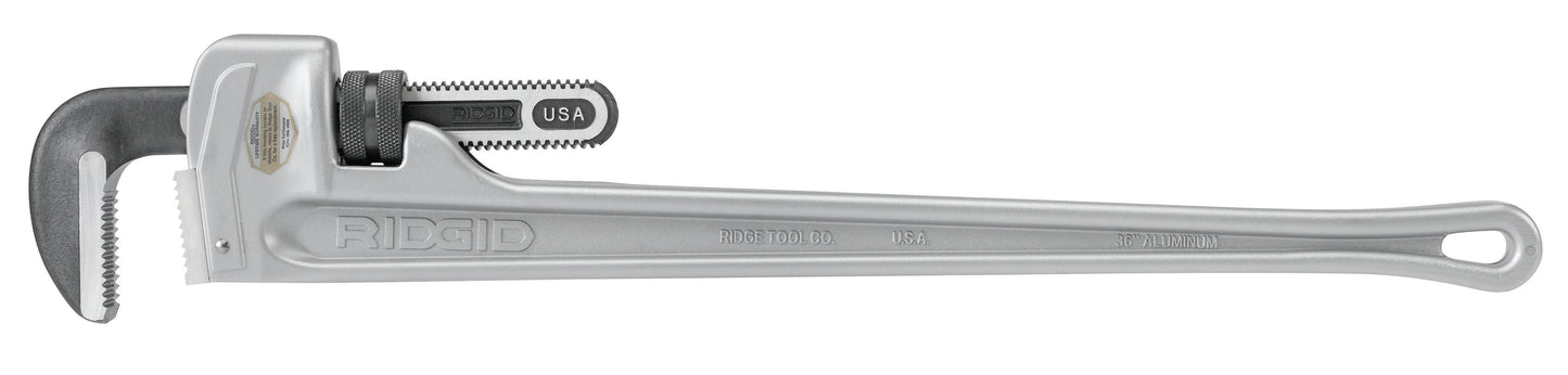 RIDGID 36" (900 mm) Aluminum Straight Pipe Wrench