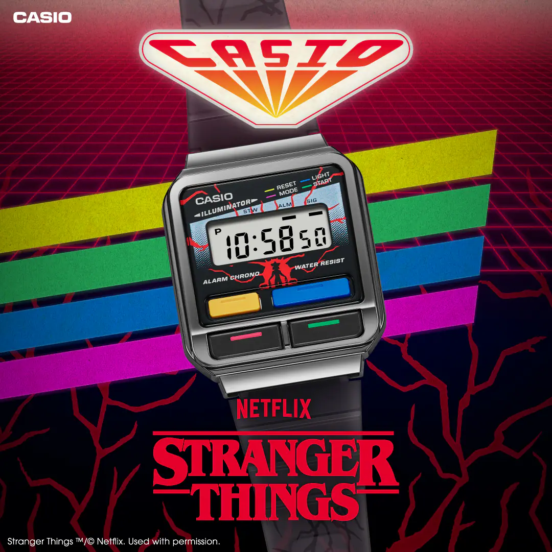 CASIO STRANGER THINGS Vintage Collaboration Watch A120WEST-1ADR