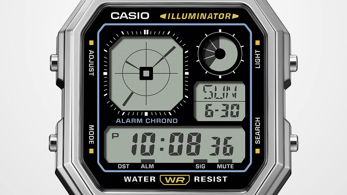 CASIO DIGITAL VINTAGE UNISEX WATCH A130WE-9ADF