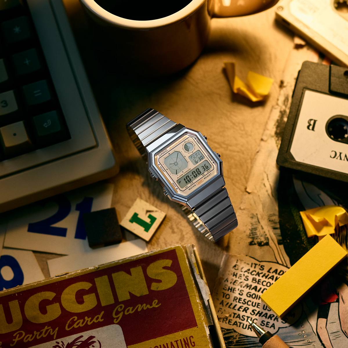 CASIO DIGITAL VINTAGE UNISEX WATCH A130WE-9ADF