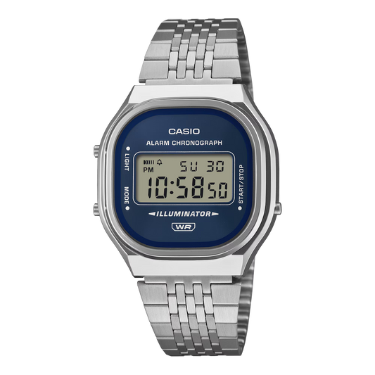 CASIO Vintage Unisex Blue Digital Watch A140WE-2ADF