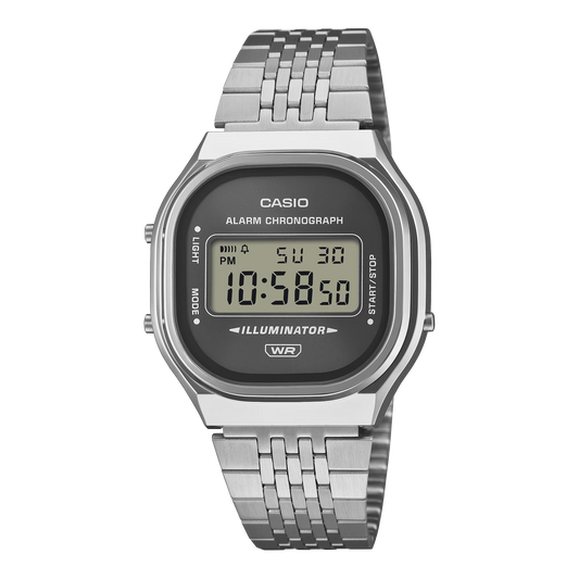 CASIO Vintage Unisex Gray Digital Watch A140WE-8ADF