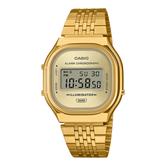 CASIO Vintage Unisex Gold Digital Watch A140WEG-9ADF