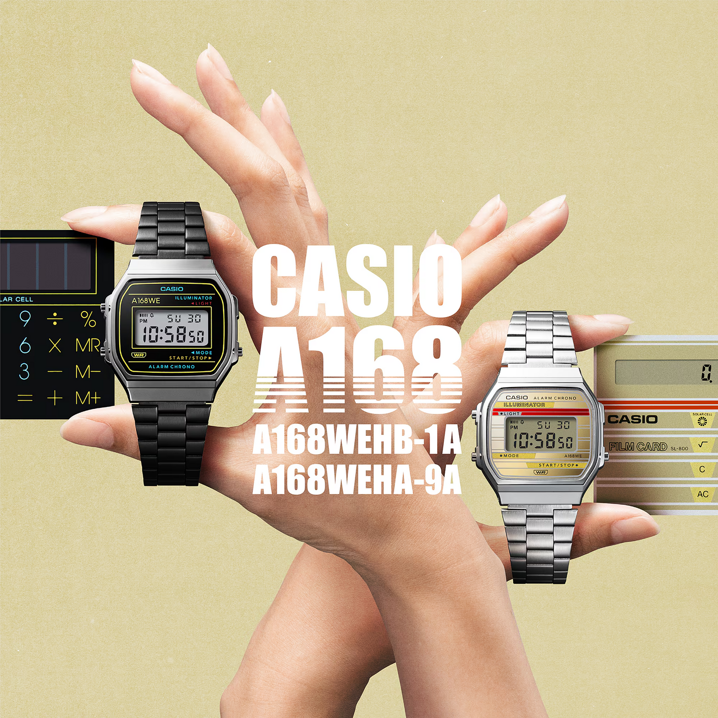 CASIO VINTAGE UNISEX DIGITAL WATCH A168WEHA-9ADF