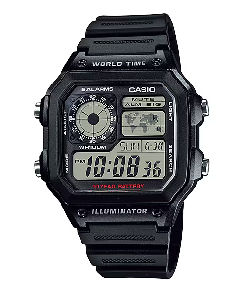 CASIO Digital Men Watch AE-1200WH-1AVDF