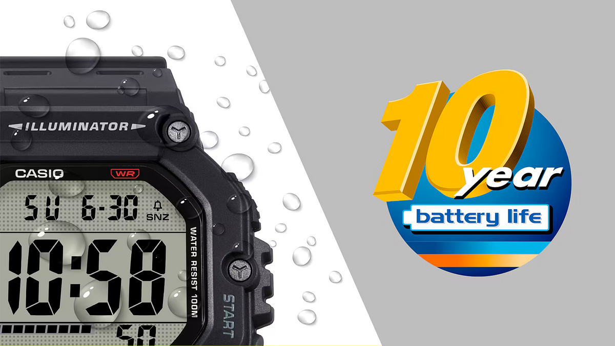 CASIO Digital Men's Watch AE-1600HX-1BVDF