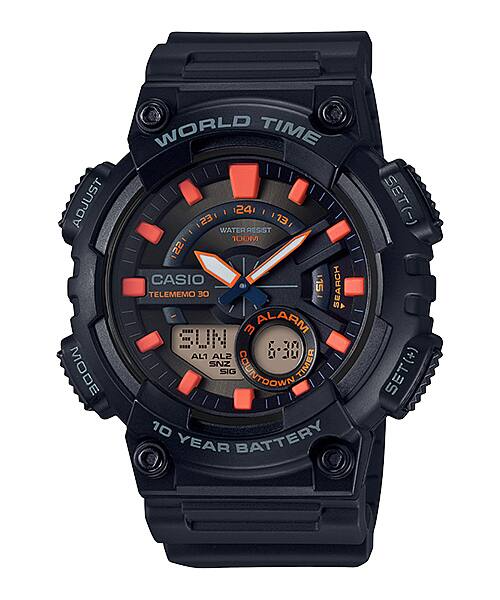 CASIO ANALOG-DIGITAL MENS WATCH AEQ-110W-1A2VDF