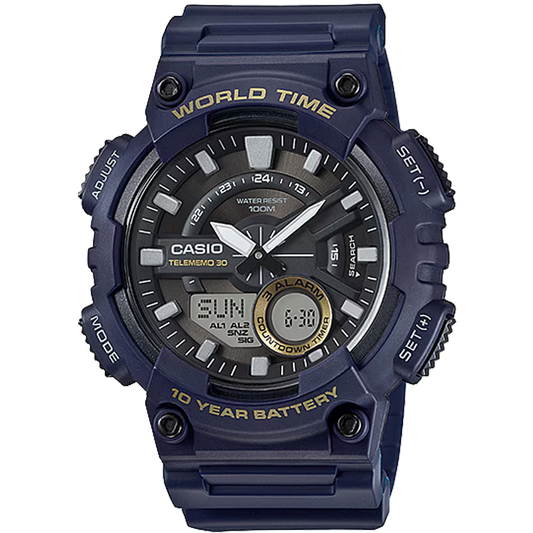 CASIO ANALOG-DIGITAL MEN WATCH AEQ-110W-2AVDF