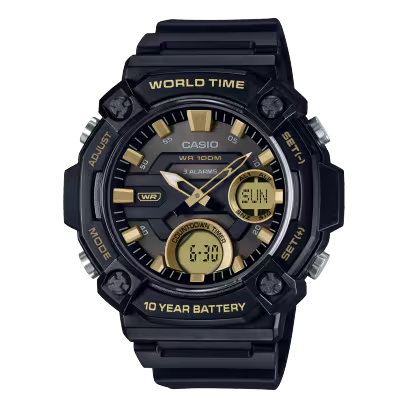 CASIO ANALOG-DIGITAL MENS WATCH AEQ-120W-9AVDF