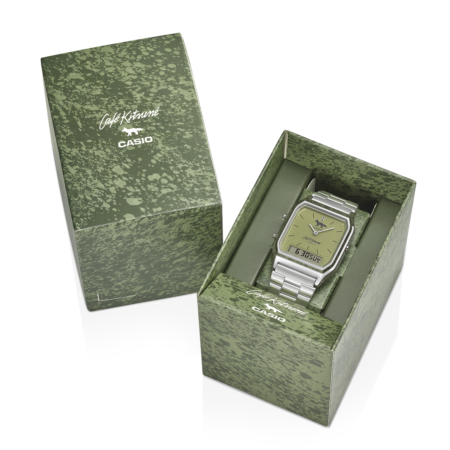 CASIO VINTAGE CAFE KITSUNE COLLABORATION MODEL AQ-230ECK-3ADR