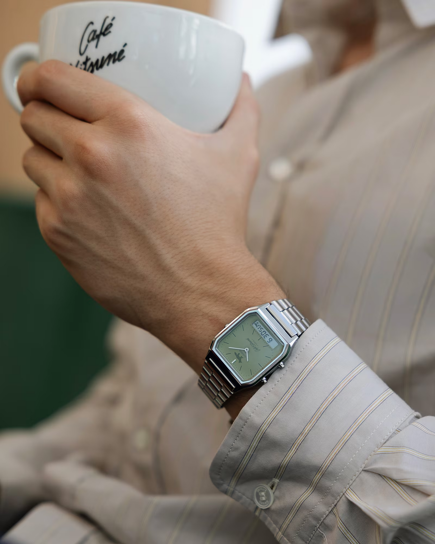 CASIO VINTAGE CAFE KITSUNE COLLABORATION MODEL AQ-230ECK-3ADR