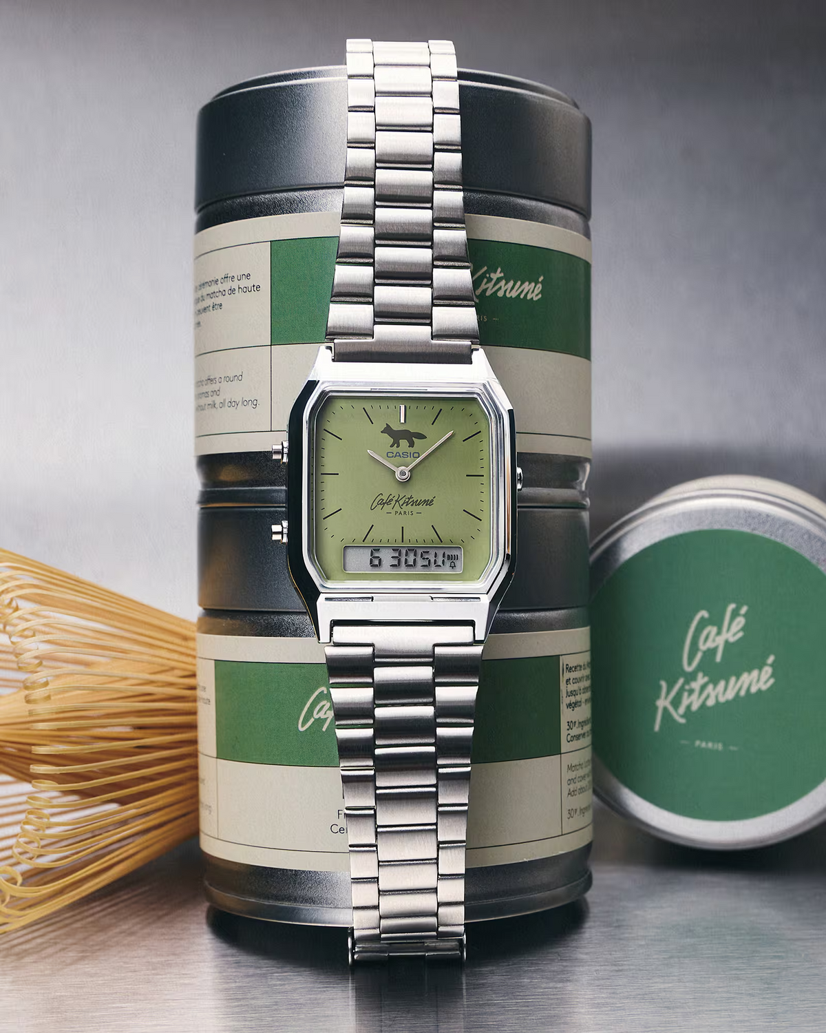 CASIO VINTAGE CAFE KITSUNE COLLABORATION MODEL AQ-230ECK-3ADR