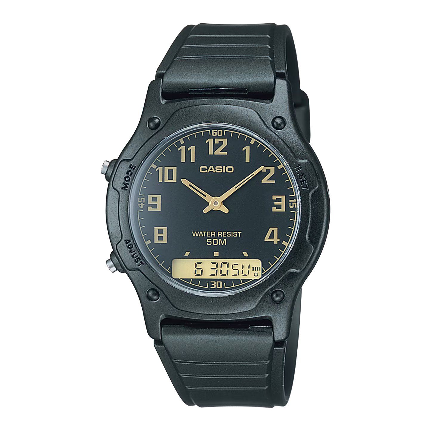 CASIO ANALOG-DIGITAL MENS WATCH AW-49H-1BVDF