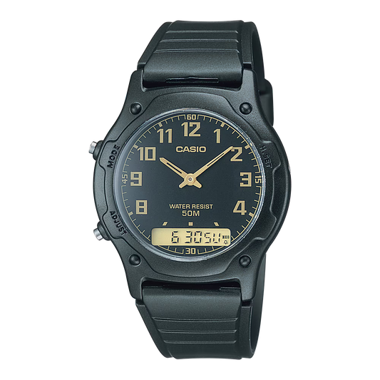 CASIO ANALOG-DIGITAL MENS WATCH AW-49H-1BVDF