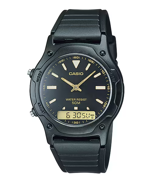 CASIO ANALOG-DIGITAL MENS WATCH AW-49HE-1AVDF