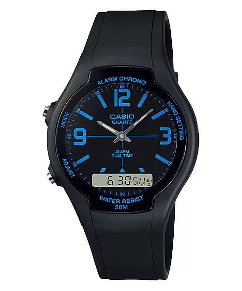 CASIO Analog Digital Men Watch AW-90H-2BVDF