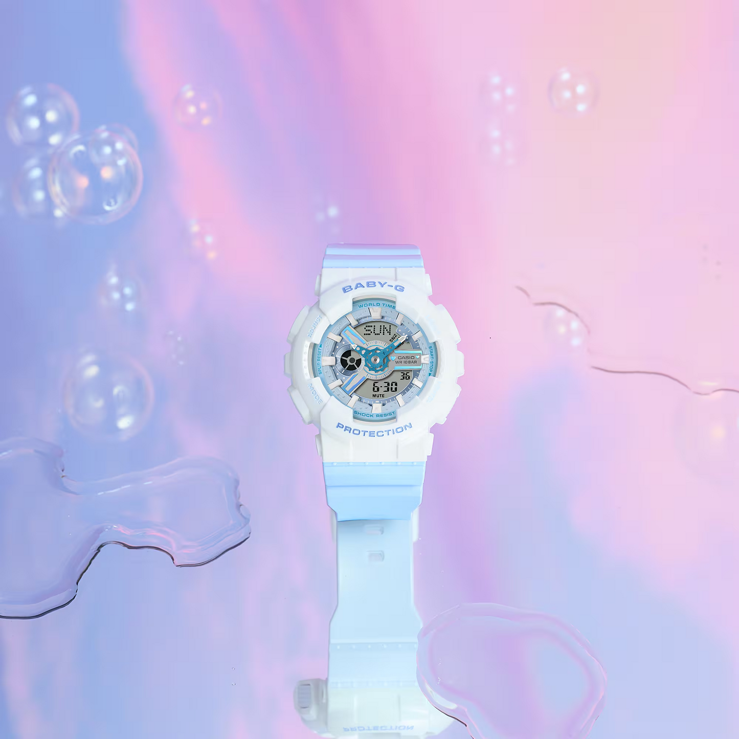 BABY-G Digital Analog Women Casual Watch BA-110PD-2ADR