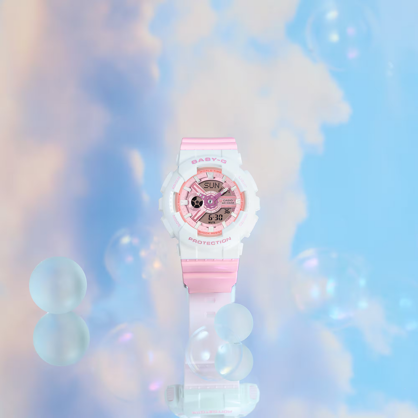 BABY-G Digital Analog Women Casual Watch BA-110PD-4ADR
