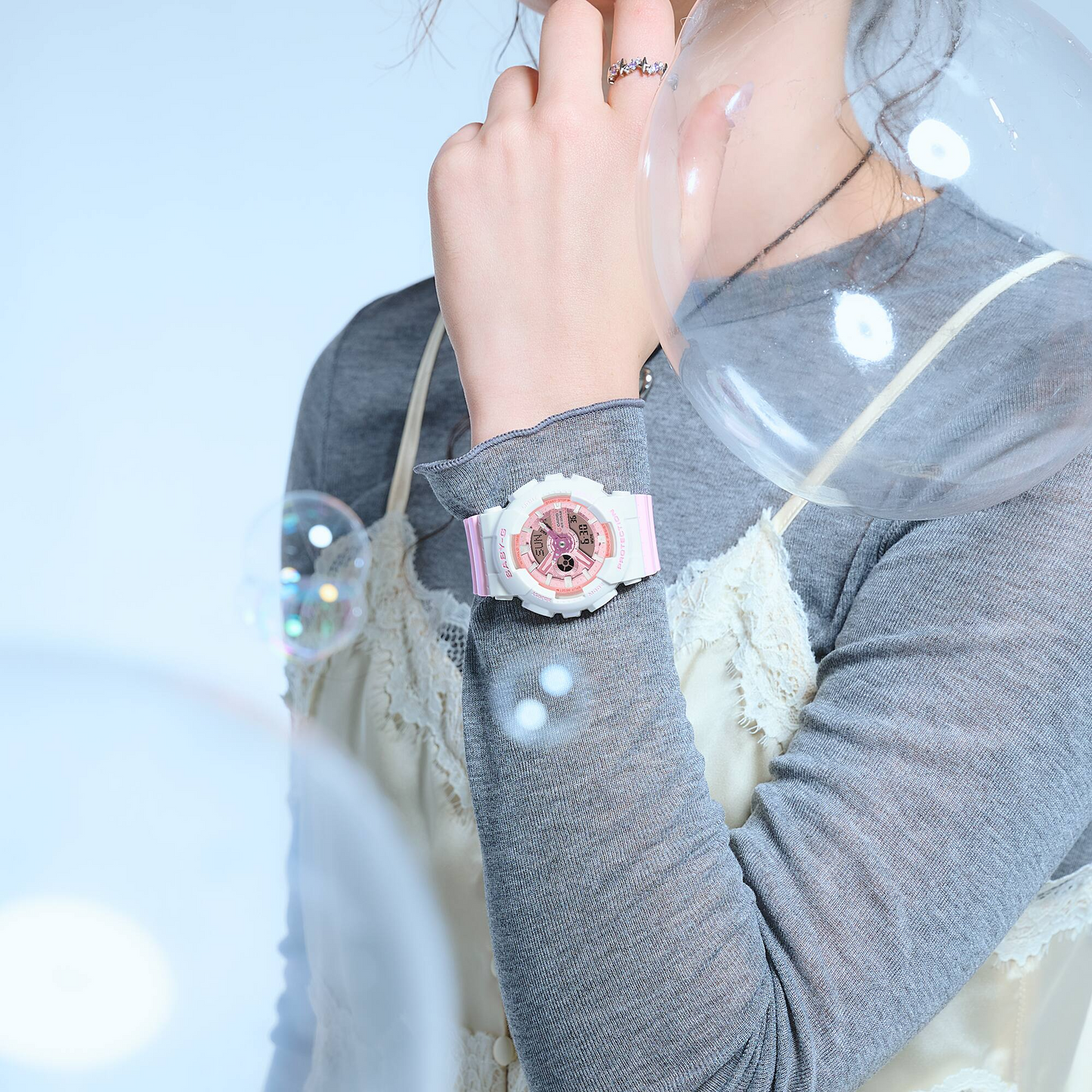 BABY-G Digital Analog Women Casual Watch BA-110PD-4ADR