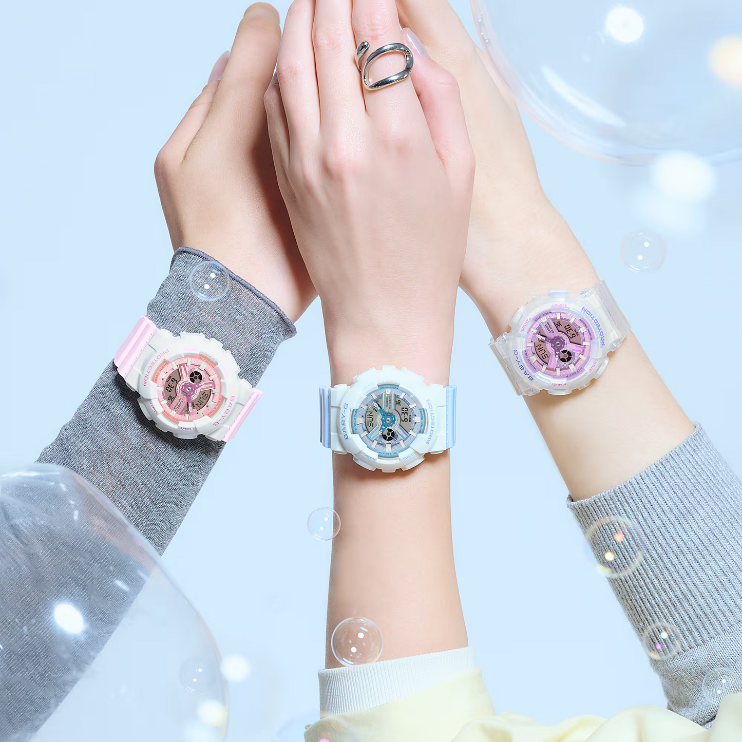 BABY-G Digital Analog Women Casual Watch BA-110PS-7ADR