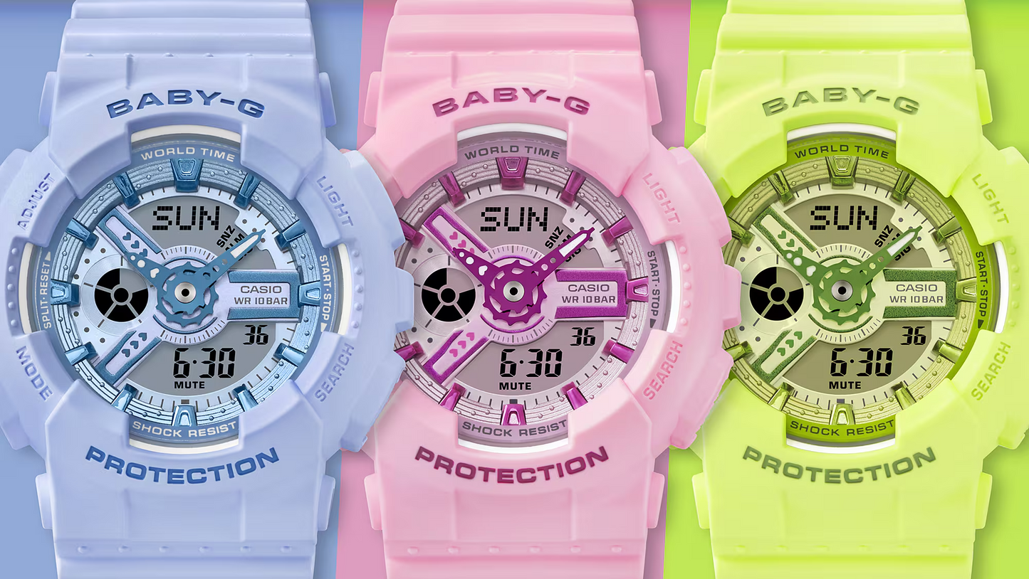 BABY-G CASUAL WOMEN WATCH BA-110YK-4ADR