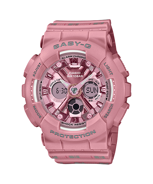 Casio Baby-G BA-130SP-4ADR Analog Digital Ladies Watch, Pink