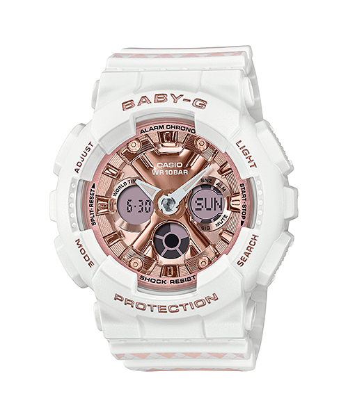 Casio Baby-G BA-130SP-7ADR  Analog Digital ladies Watch, White