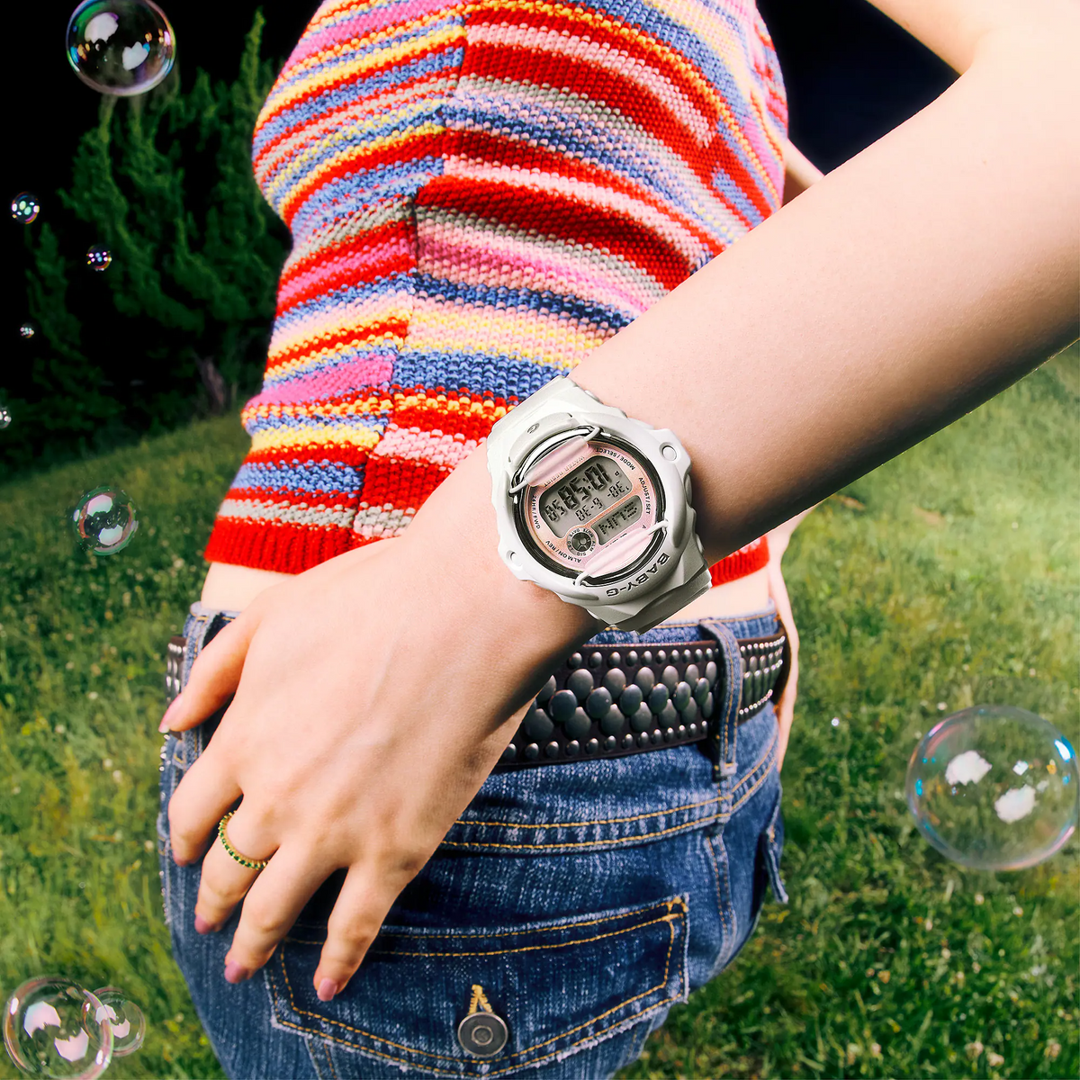 BABY-G Digital Glitter Black Women Watch BG-169GD-7DR