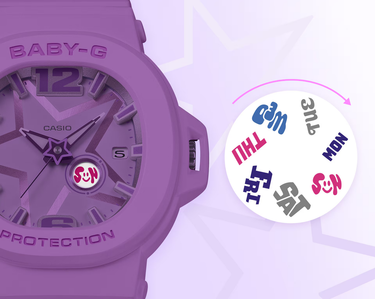 BABY-G CASUAL WOMEN WATCH BGA-10D-2A1DR