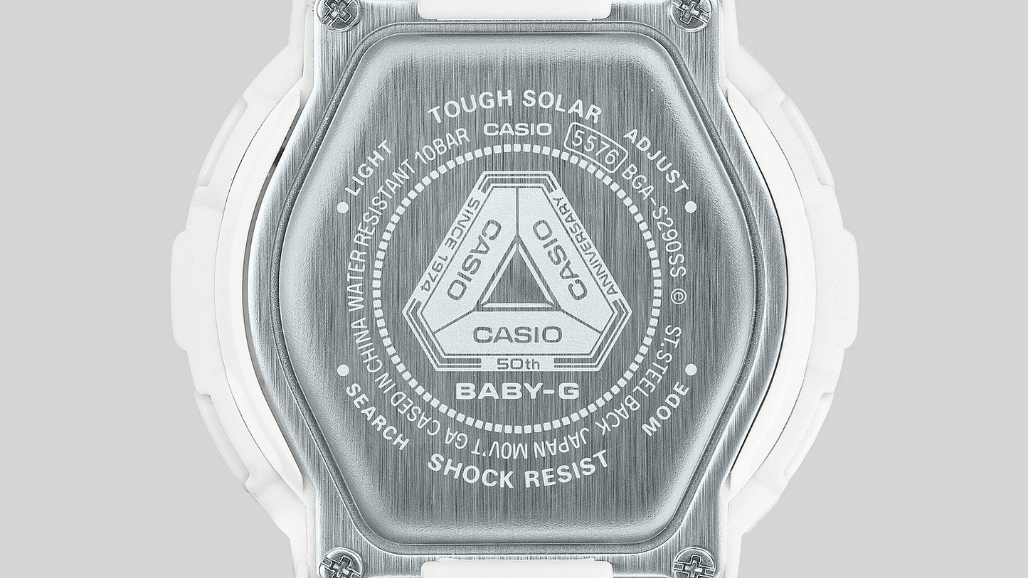BABY-G WOMEN'S BGA-S290SS-2ADR 50TH ANNIVERSARY WATCH