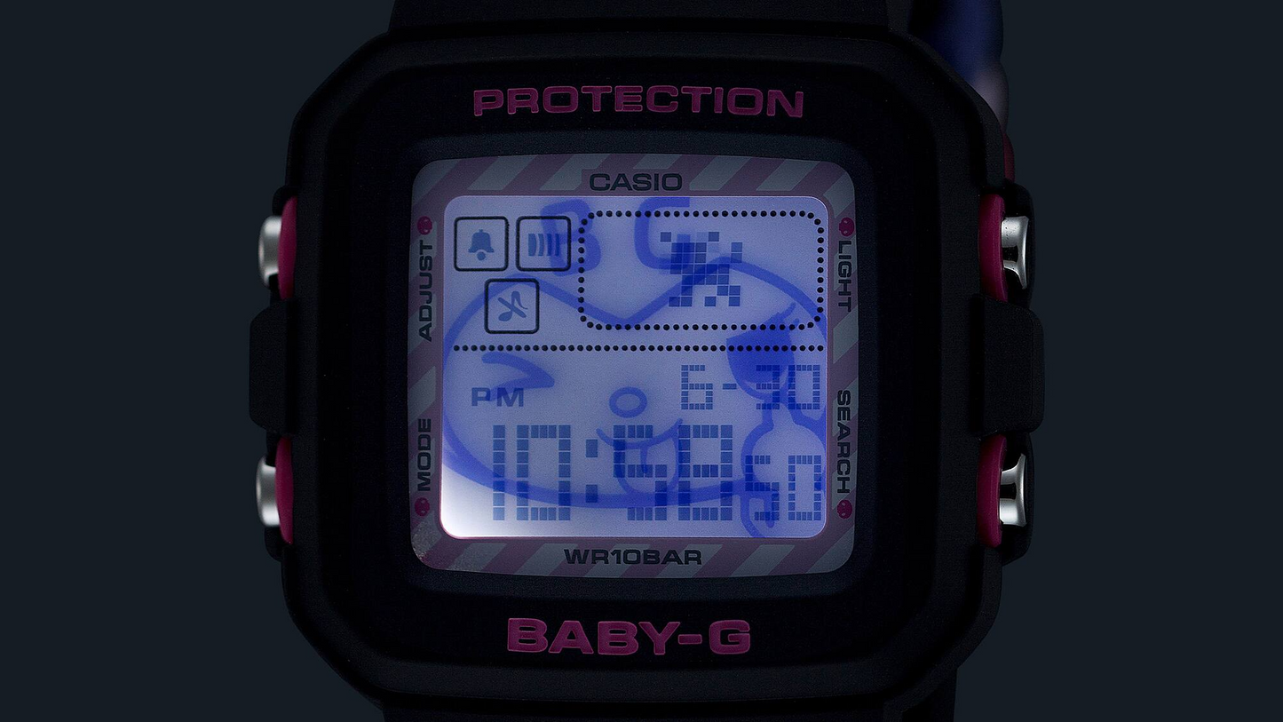 BABY-G + Plus Case Holder Set Kuromi Collaboration Model BGD-10KKM-1DR