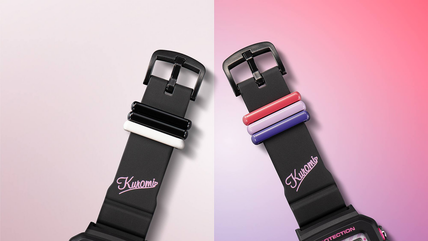 BABY-G + Plus Case Holder Set Kuromi Collaboration Model BGD-10KKM-1DR
