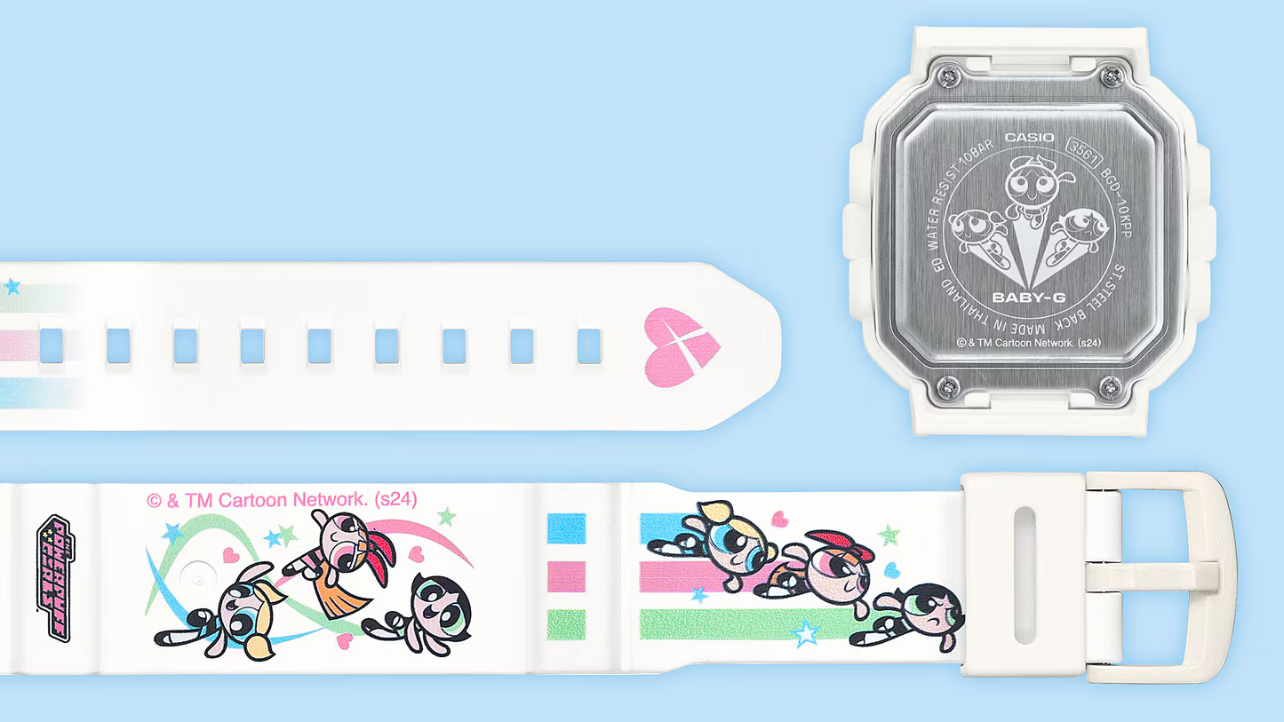 BABY-G+ PLUS THE POWERPUFF GIRLS COLLABORATION MODEL BGD-10KPP-7DR