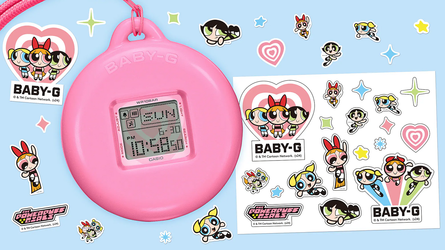 BABY-G+ PLUS THE POWERPUFF GIRLS COLLABORATION MODEL BGD-10KPP-7DR