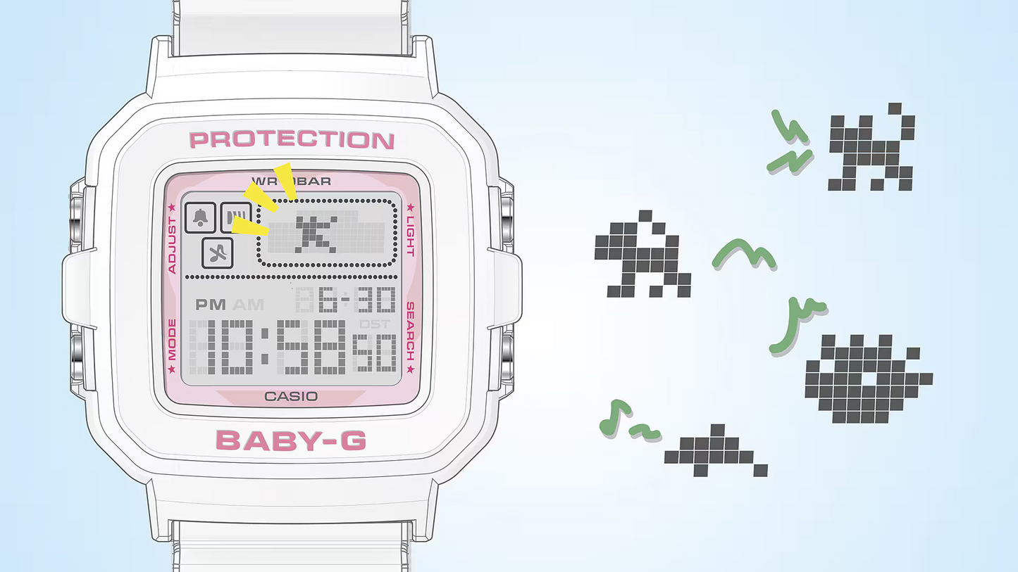 BABY-G+ PLUS THE POWERPUFF GIRLS COLLABORATION MODEL BGD-10KPP-7DR