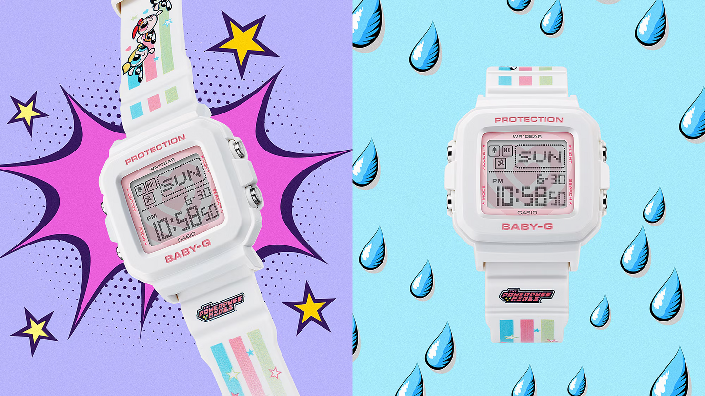 BABY-G+ PLUS THE POWERPUFF GIRLS COLLABORATION MODEL BGD-10KPP-7DR