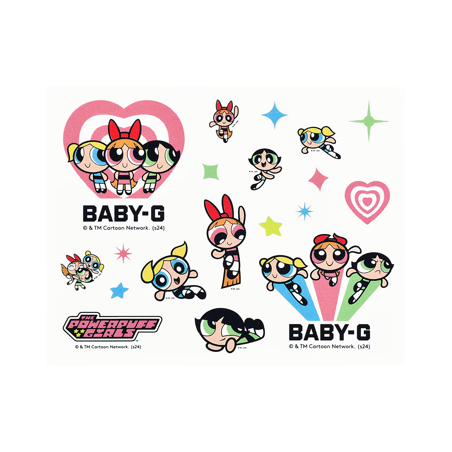 BABY-G+ PLUS THE POWERPUFF GIRLS COLLABORATION MODEL BGD-10KPP-7DR