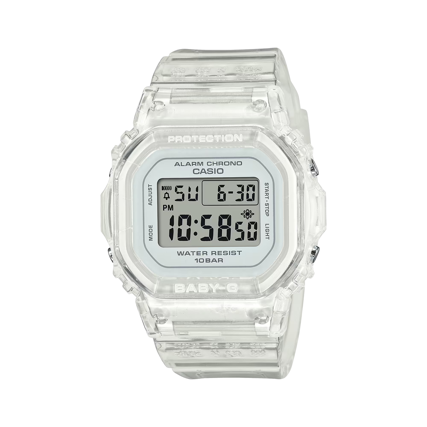 Casio G-Shock BGD-565S-7DR Digital Ladies Watch, White