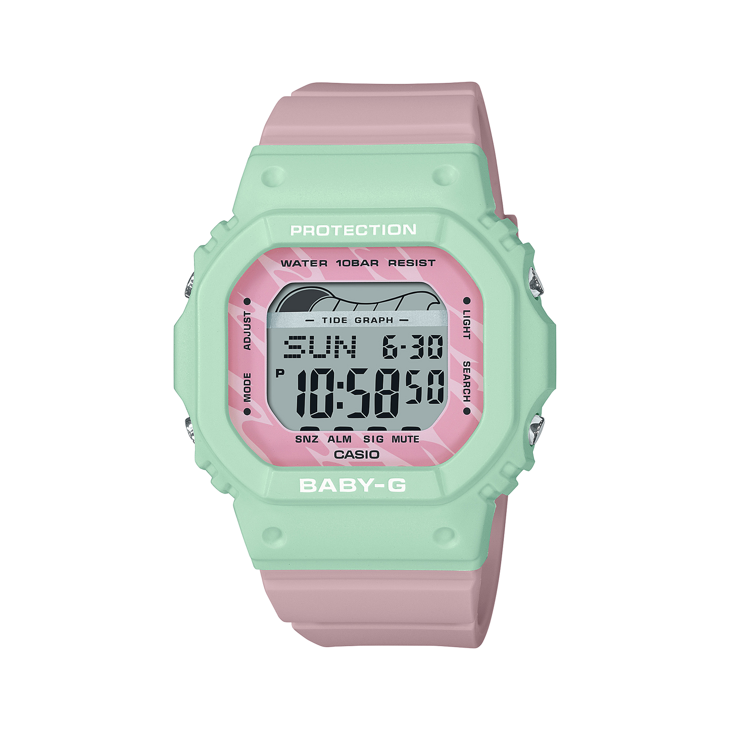 Casio Baby-G BLX-565-3DR Digital Ladies Watch, Pink