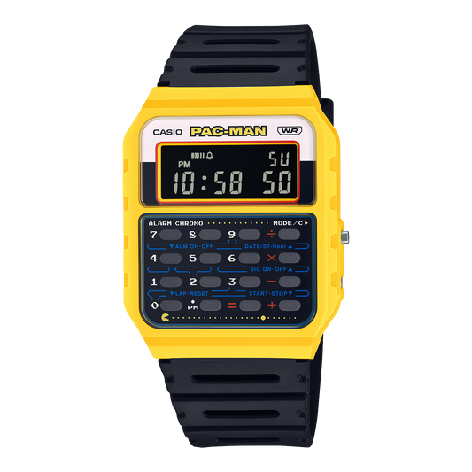 CASIO UNISEX PAC-MAN COLLABORATION MODEL CA-53WPC-1BDR