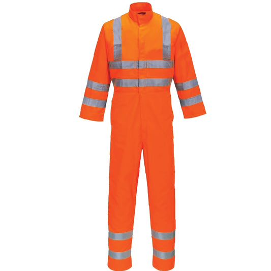 CAR190ORL (M) REFLECTOR TAPE COVERALL 190GSM ORANGE