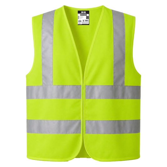 TUF-FIX SV029-M SAFETY JACKET – GREEN, 4 REFLECTIVE TAPES, SIZE M