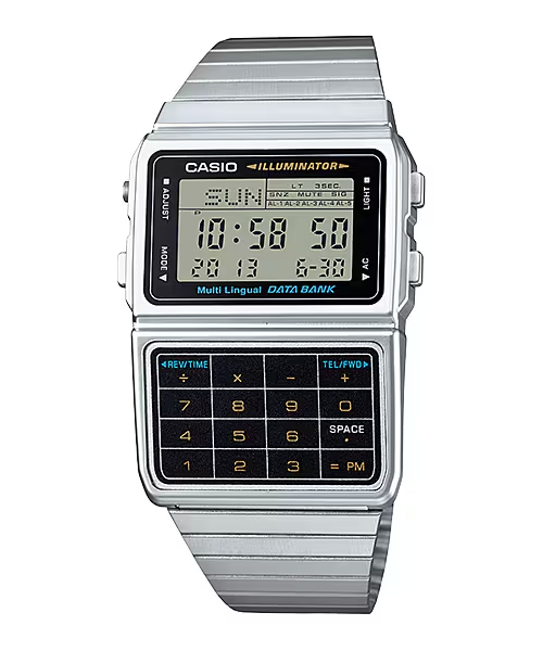 CASIO VINTAGE UNISEX DATABANK DIGITAL WATCH DBC-611-1DF