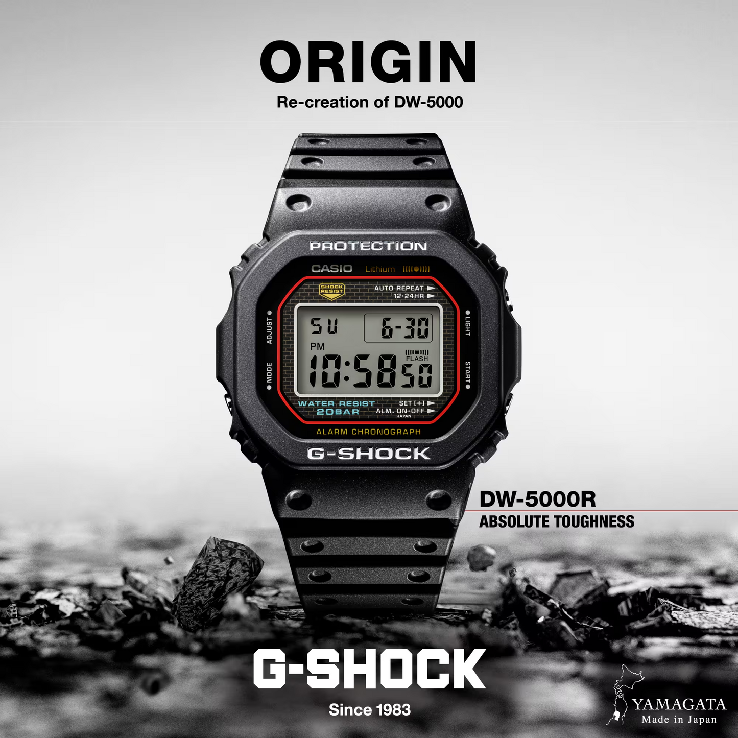 G-SHOCK CASUAL MEN WATCH DW-5000R-1ADR