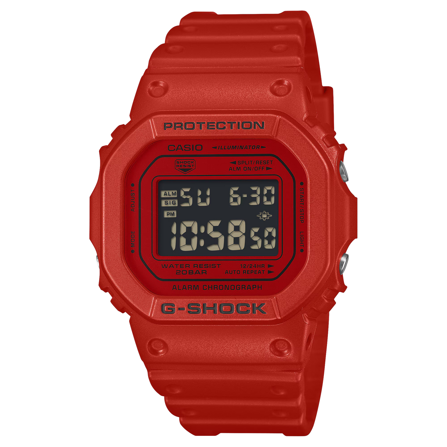 G-SHOCK Iconic Red Casual Digital Men Watch DW-5600RRB-4DR
