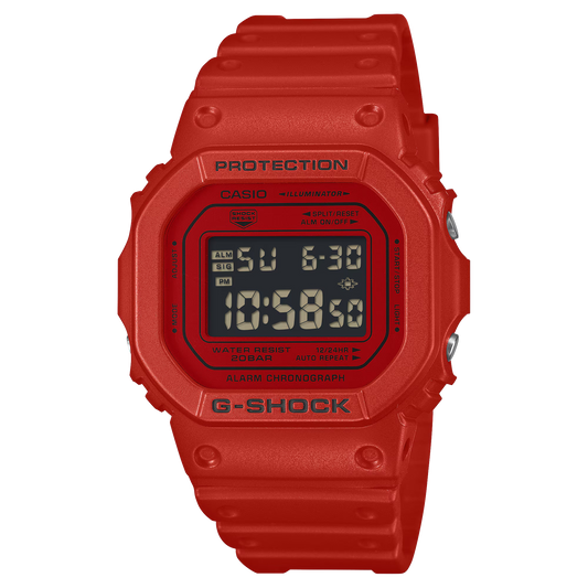 G-SHOCK Iconic Red Casual Digital Men Watch DW-5600RRB-4DR