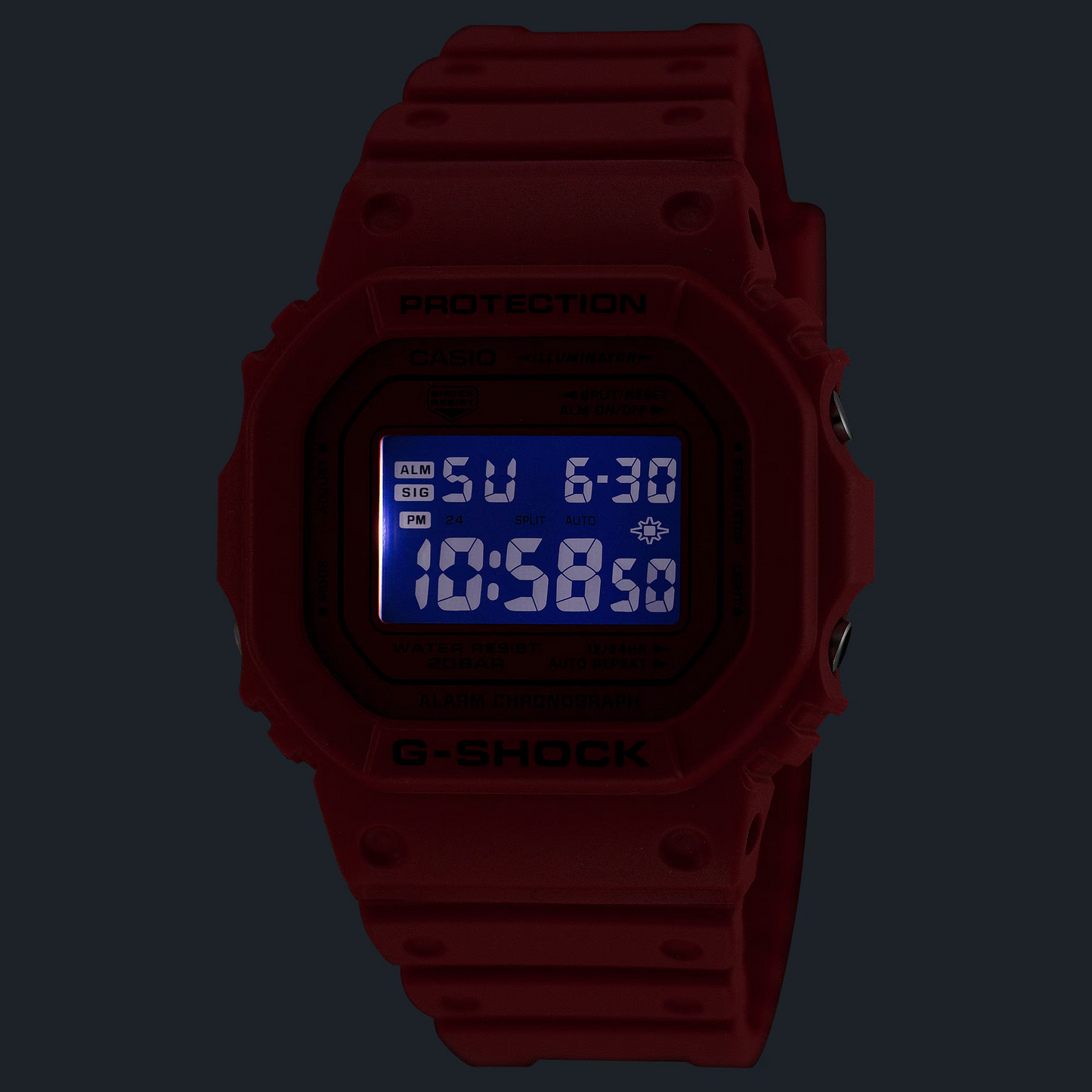 G-SHOCK Iconic Red Casual Digital Men Watch DW-5600RRB-4DR