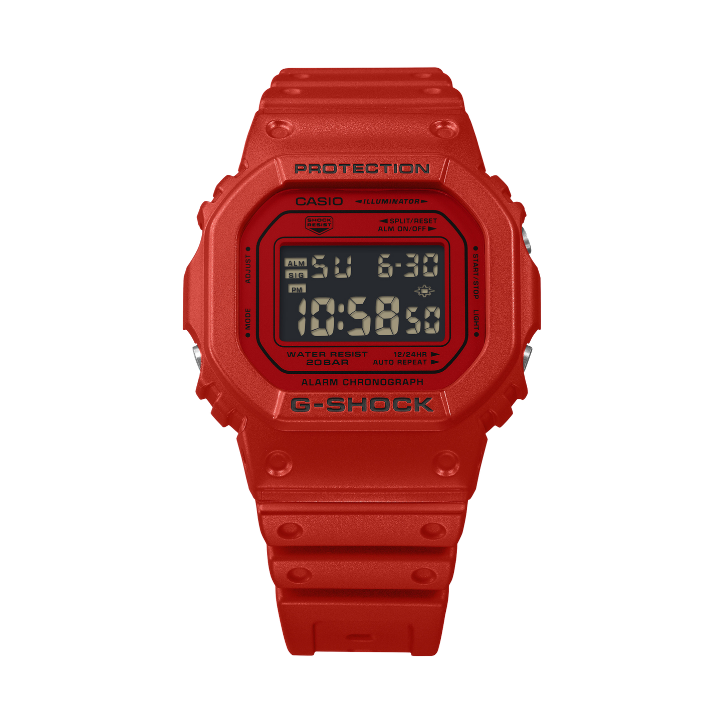 G-SHOCK Iconic Red Casual Digital Men Watch DW-5600RRB-4DR