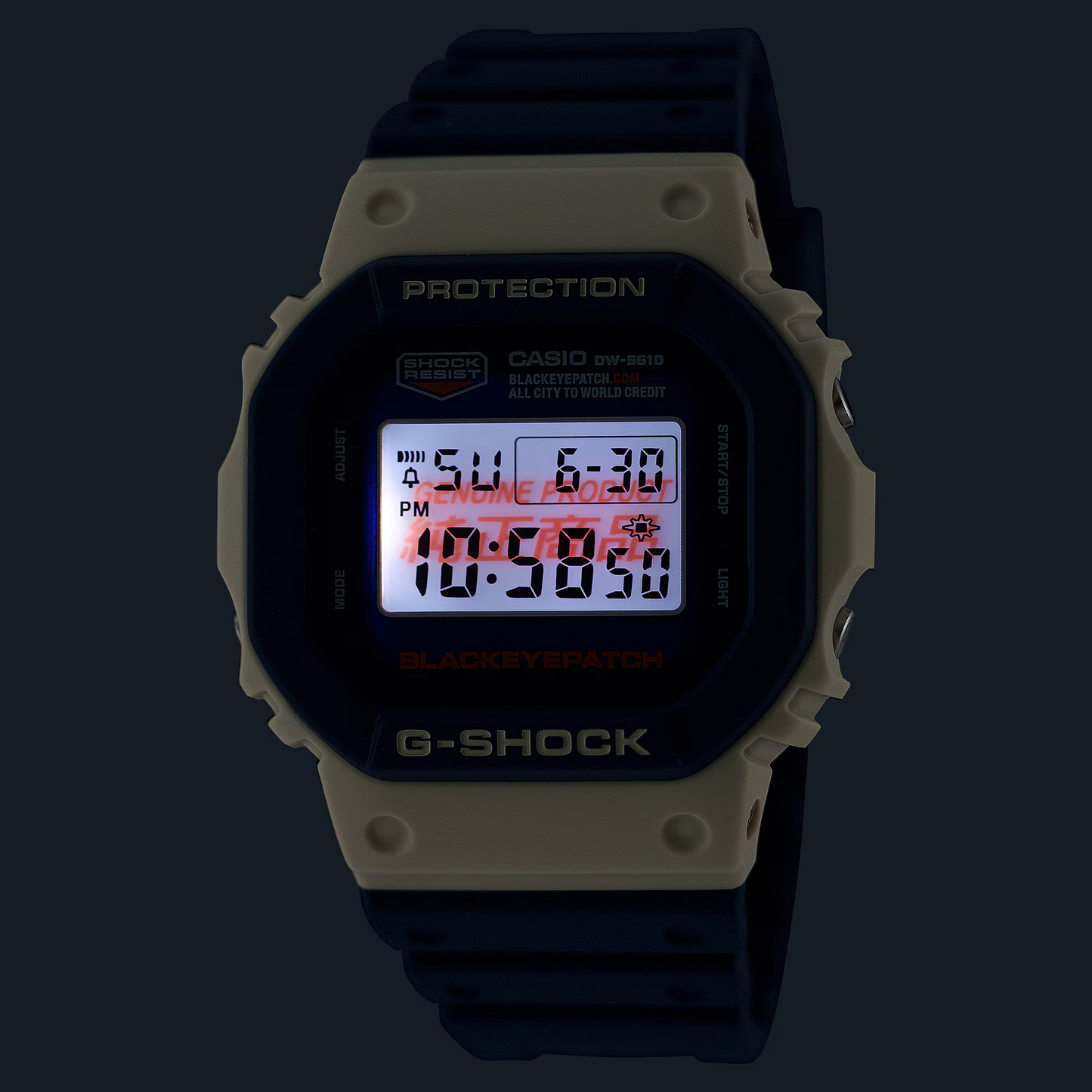 G-SHOCK THE BLACKEYEPATCH COLLABORATION MODEL DW-5610BEP-2DR